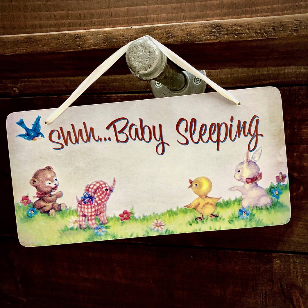 Shhh Baby Sleeping Sign