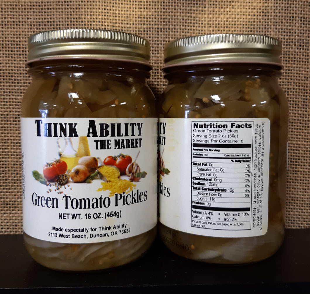 Think Ability Green Tomato Pickles 16oz