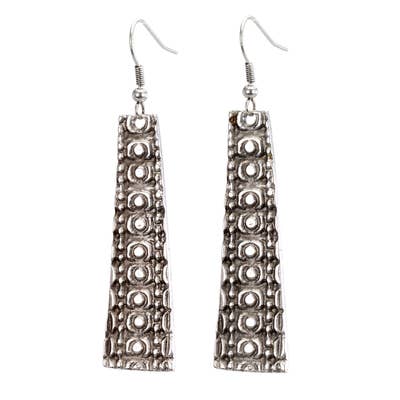 Doted Silver Earring