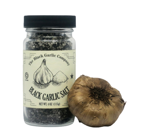 Black Garlic Salt 4 oz Jar