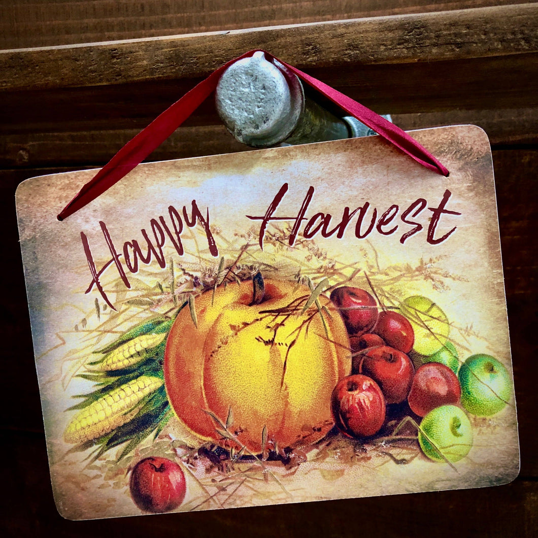Harvest Decoration Sign