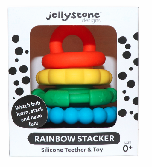 Rainbow Stacker Teether & Toy -  Rainbow