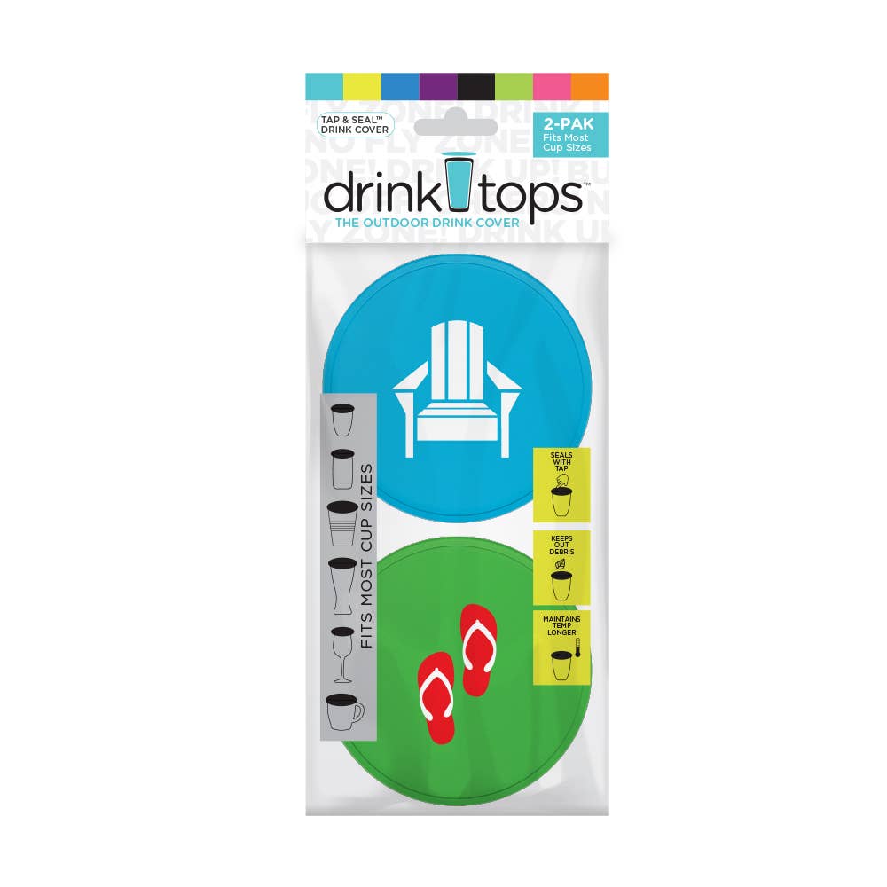 TAP & SEAL Drink Covers - Hanger 2/PK