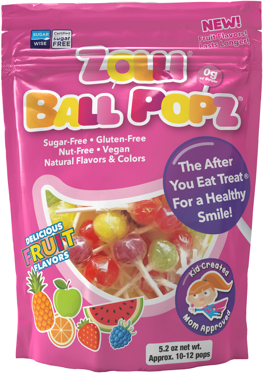 Zollipops Variety 3.1oz Fruit